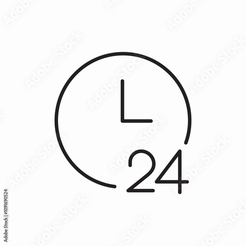 all the time icon sign vector