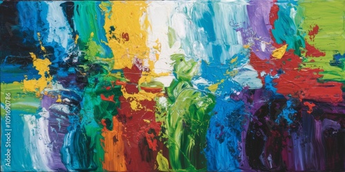 Explosive Symphony of Colors in Abstract Expressionism