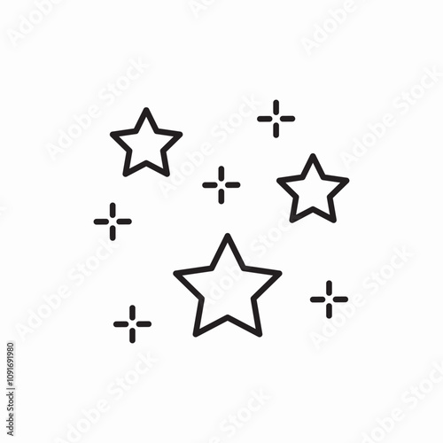 stars star icon sign vector