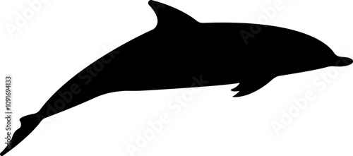 Jumping dolphin fish icon in flat. vector for apps or website dolphin leaps over the water art sketch style marine mammal Bottlenose dolphin isolated on transparent background