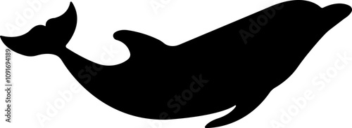 Jumping dolphin fish icon in flat. vector for apps or website dolphin leaps over the water art sketch style marine mammal Bottlenose dolphin isolated on transparent background