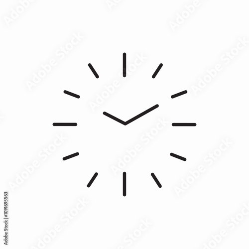 clock hours icon sign vector