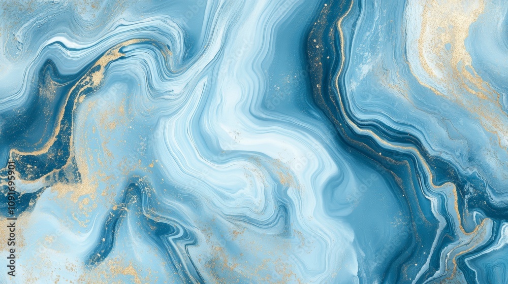 Naklejka premium Blue Marble Texture Backdrop for Augmented Reality Generative AI