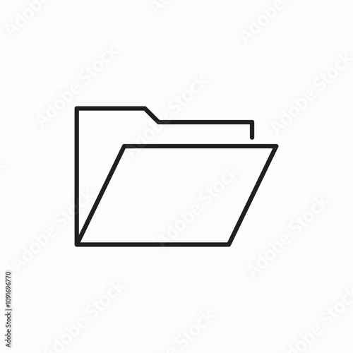 open folder icon sign vector