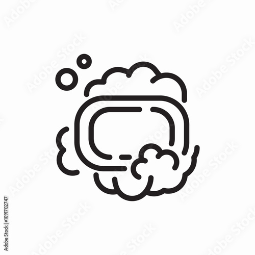 bubble soap icon sign vector