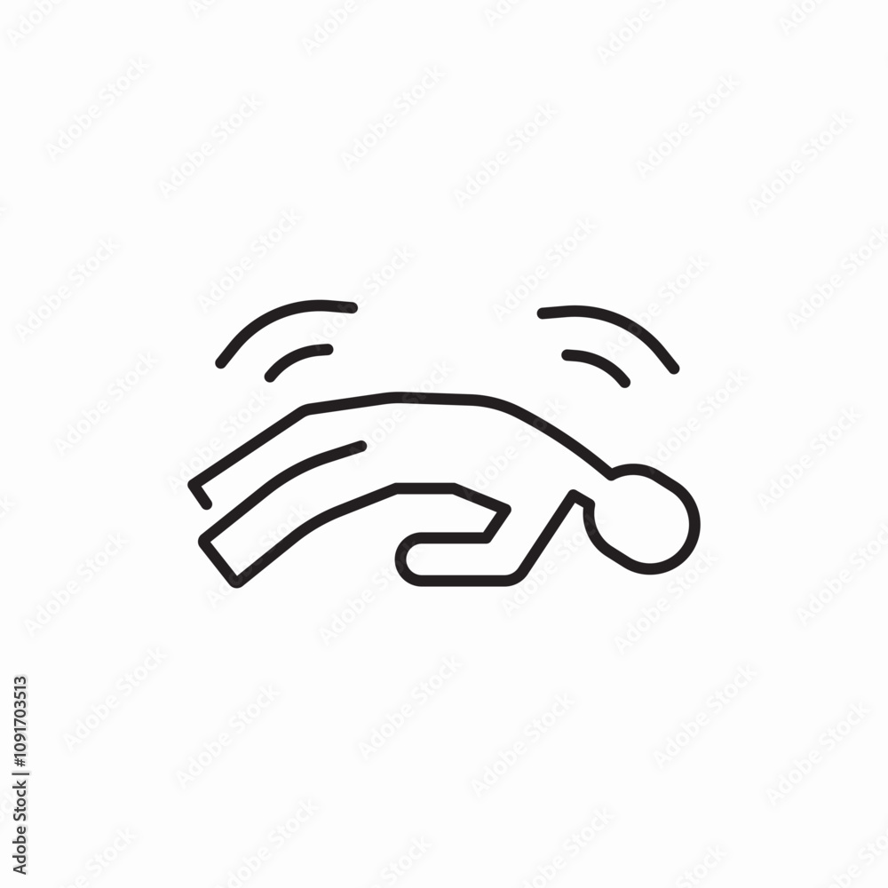 Obraz premium epilepsy attack icon sign vector
