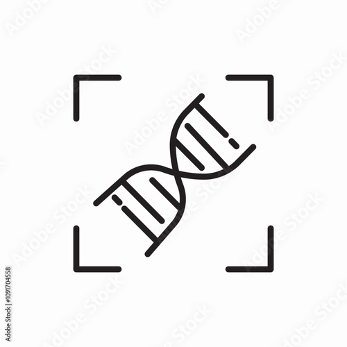 genetic human dna scaning icon sign vector