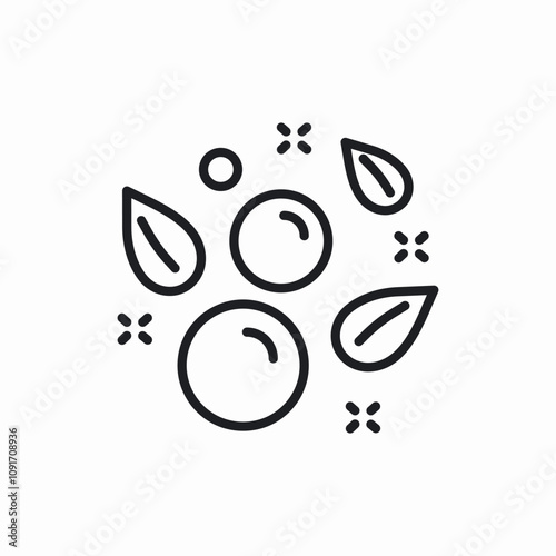 bubble and drops icon sign vector