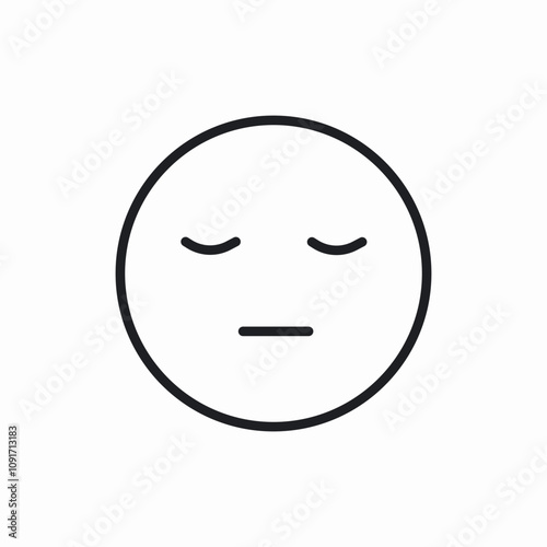 annoyed feeling icon sign vector