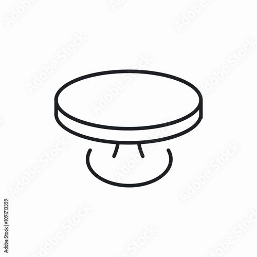 cake stand icon sign vector