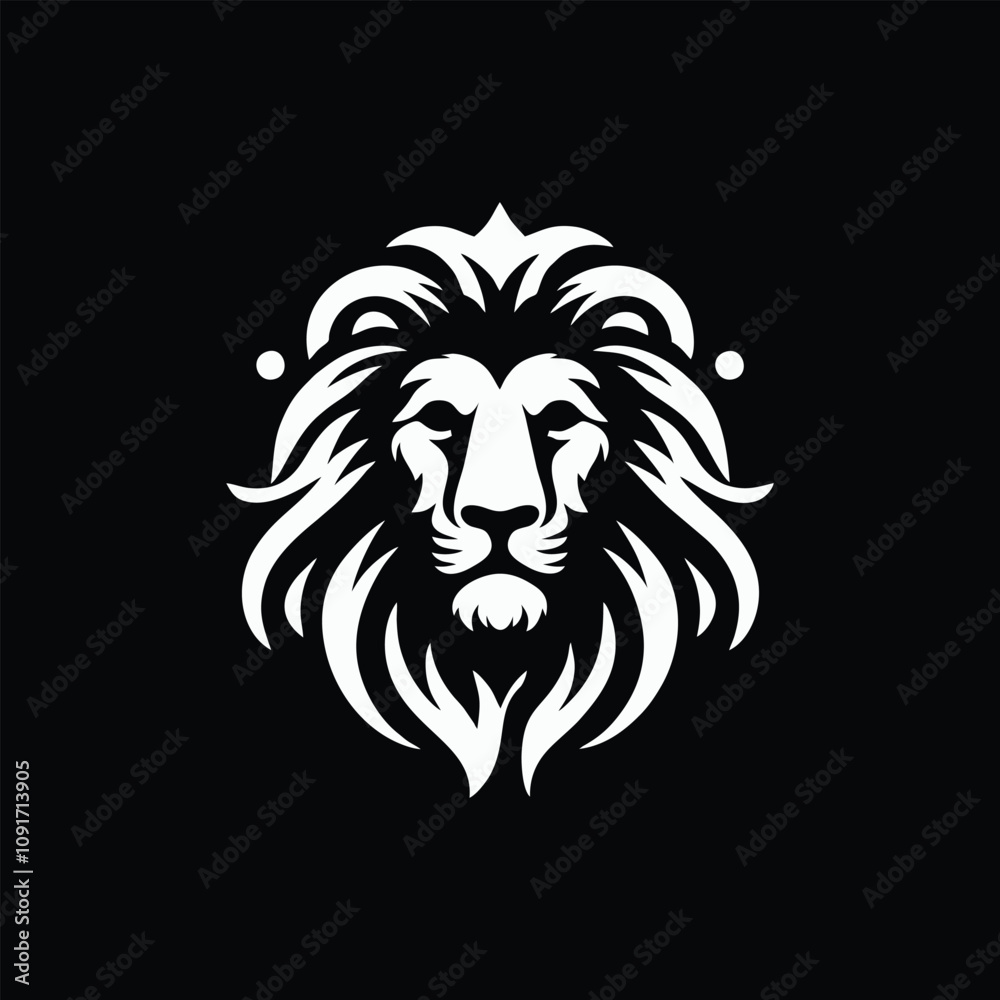 Fototapeta premium Design Vector lion Head Logo