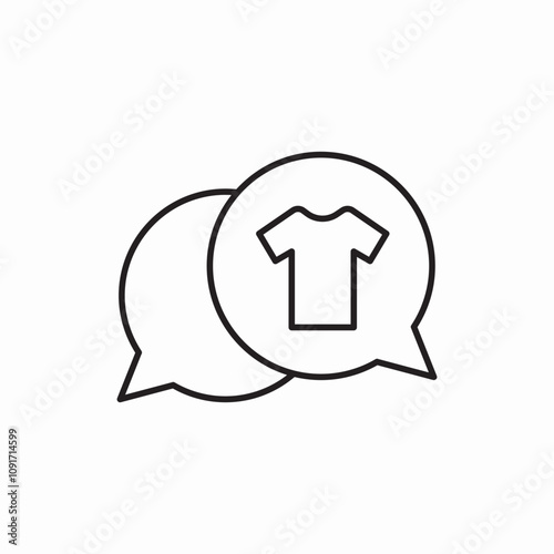 wear clothing bubble icon sign vector