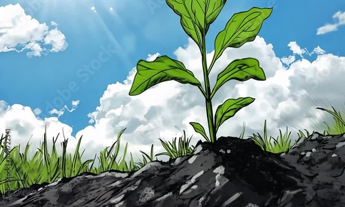 Enchanting Forest Anime Manga Video with Lush Greenery and Magical Vibes
