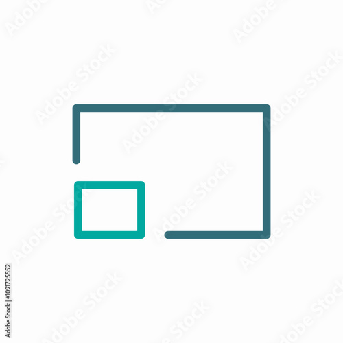 screen reduction icon sign vector