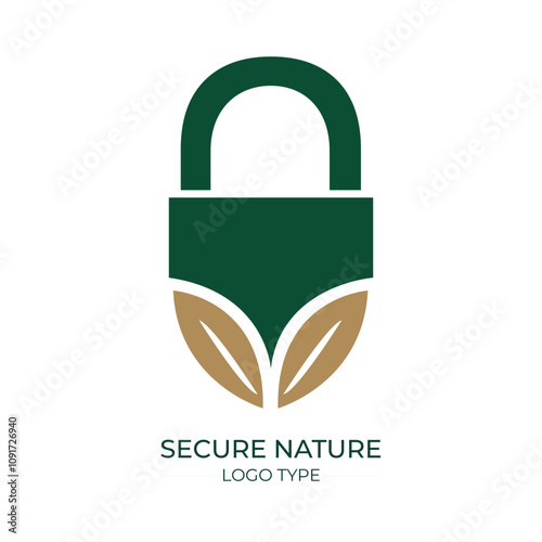 Nature Secure Logo template 