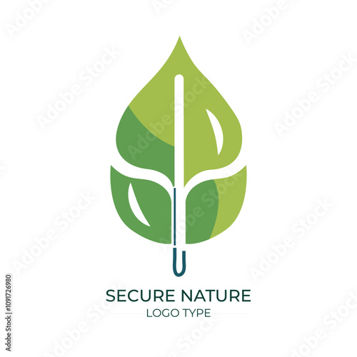 Nature Secure Logo template 