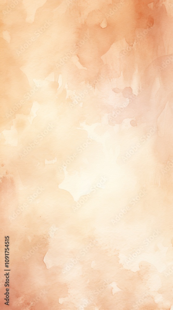 Obraz premium Soft Light Beige Watercolor Wash Background for Design and Artwork Generative AI