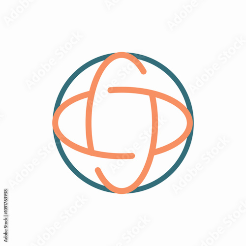 globe 360 icon sign vector