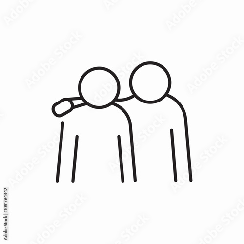 solace support backing icon sign vector
