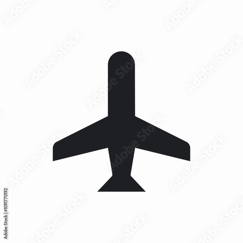 travel airplane airport icon sign vector