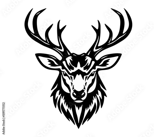 Deer head vector, deer Logo