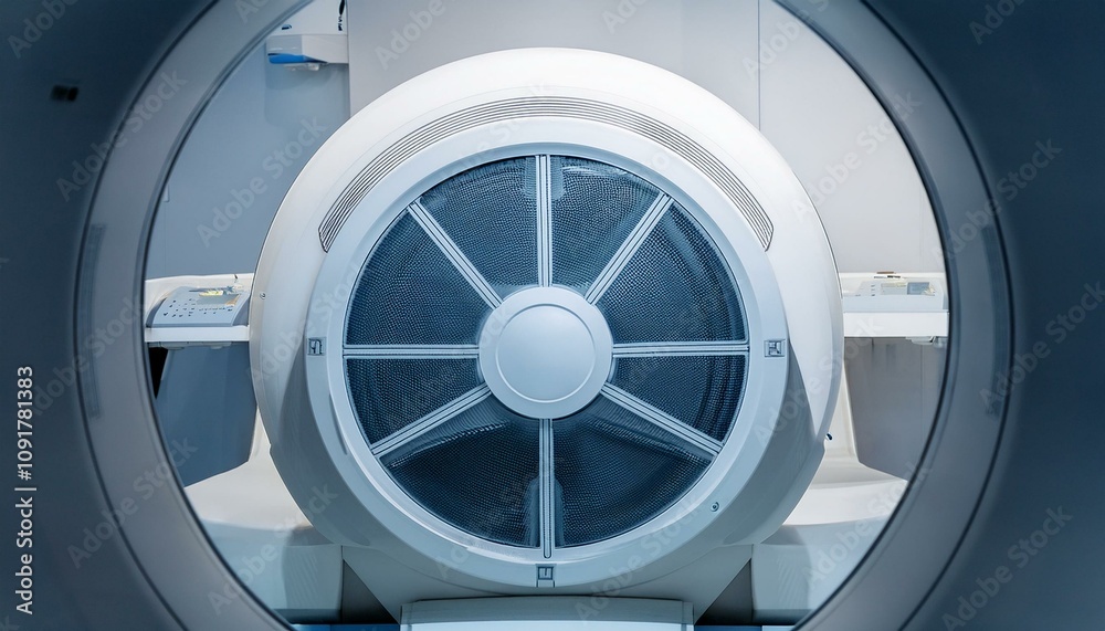 Fototapeta premium 인체의 데이터를 수집하는 CT MRI 스캐너 의료장비