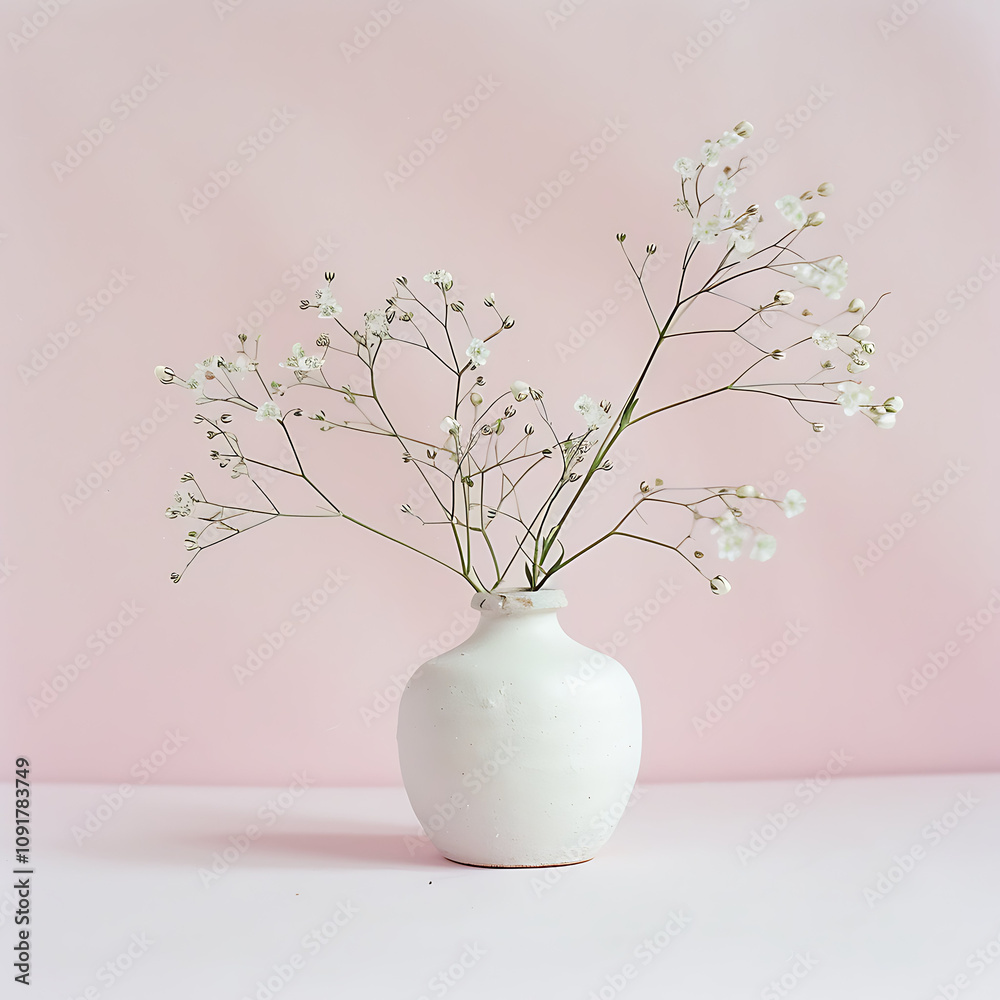 artistic photography small flowers in a vase white pink background artistic photography small flowers in a vase white pink background