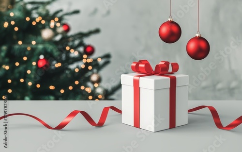 hand holding christmas tree