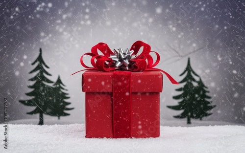 hand holding christmas tree