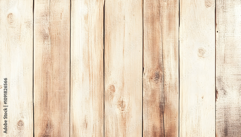 Fototapeta premium Light beige wood plank background texture. Perfect for rustic design projects and website backgrounds.