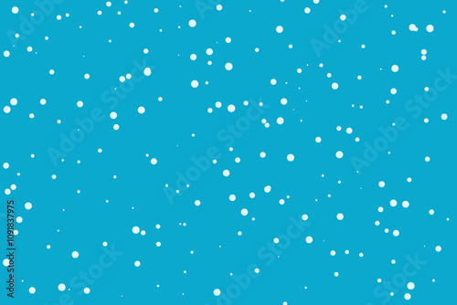 White snow flakes texture. Winter snowfall background flat style.