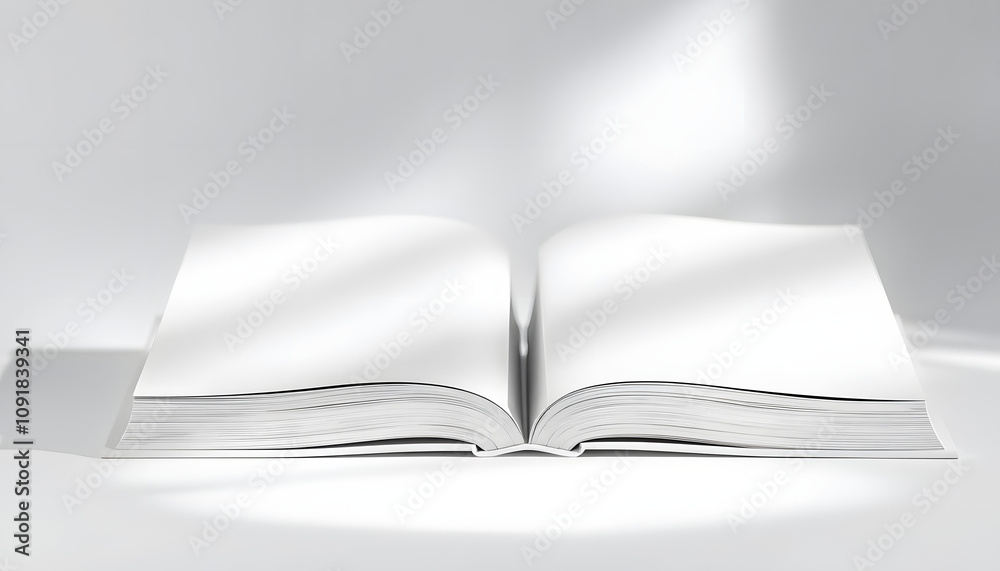Two white books on light background isolated with white highlights, png Two white books on light background isolated with white highlights, png
