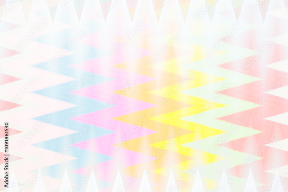 Illustration Aztec Design Colour Border Triangular Shapes. Illustration Aztec Design Colour Border Triangular Shapes.