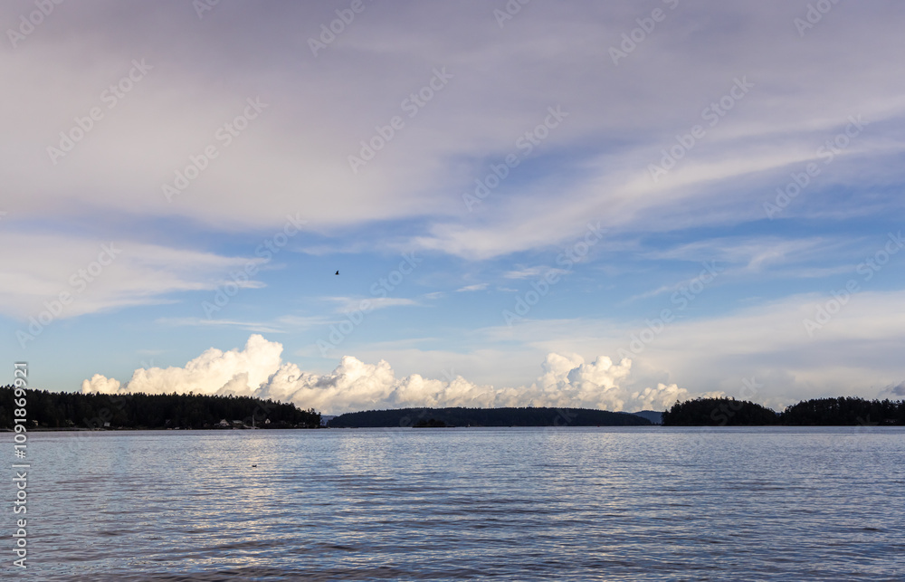 Obraz premium Serene Ocean View From Vancouver Island, BC, Canada