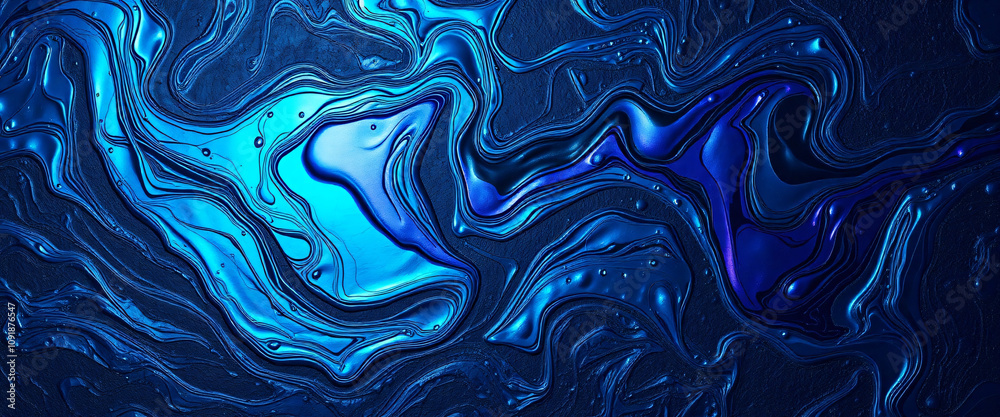 Obraz premium abstract background of veiny dark blue plasma texture with black color