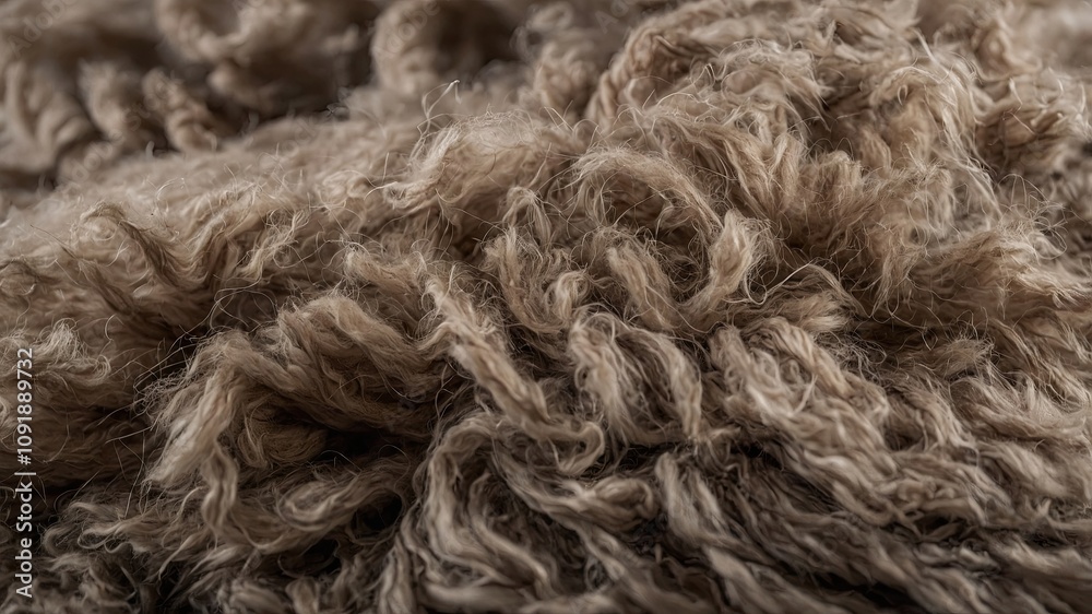 Curly Brown Wool Close-Up with Texture
Curly Brown Wool Close-Up with Texture