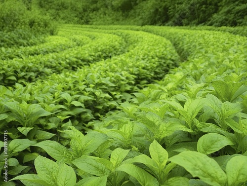 Fertility management centered on ground cover plants exhibiting consistent, harmonious growth forms. photo