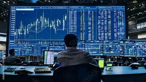 Top 10 Stock Market Trading Room Scenes: High-Definition Footage of Financial Data, Charts, and Analysts at Work