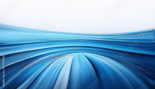 Wide blue lines stretching horizontally across the lower third of a clean white canvas, crea