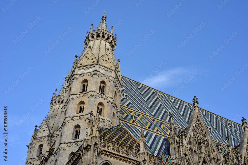 Fotografie Vienna, Austria, St Stephens cathedral architecture