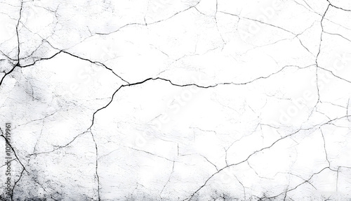 Cracked Concrete Wall with Distressed Texture, Abstract Grunge Design