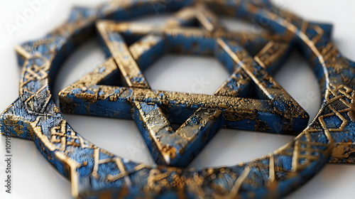 photo cinematic, symbolic imagery representing the themes of jewish faith, resilience, and restoration, high detail, 4k with a white accent, simple style, png