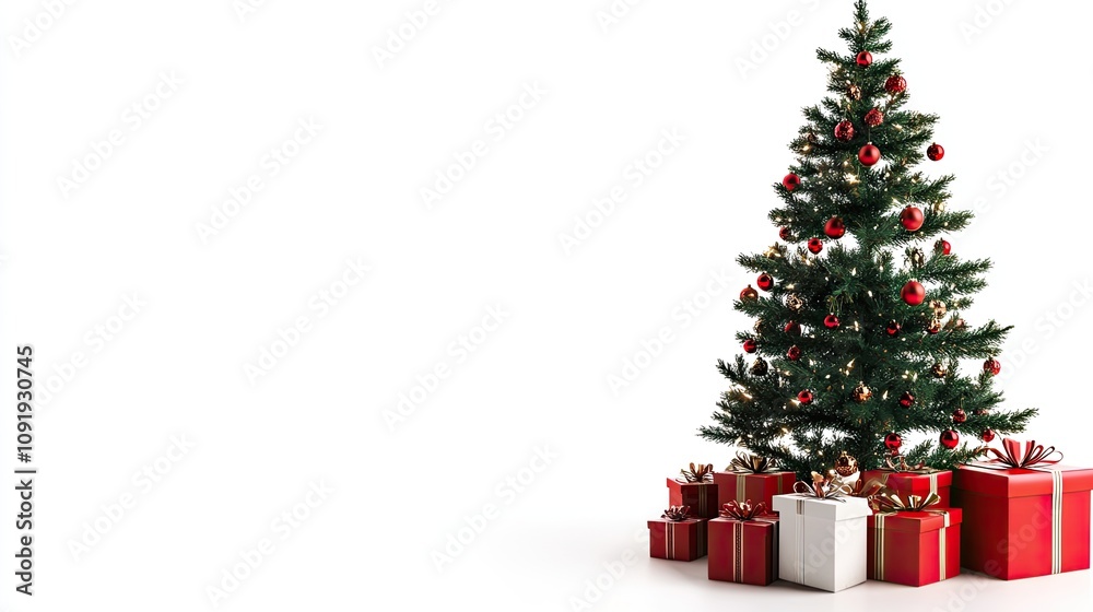 Christmas Invitation Mockup, Generative AI Christmas Invitation Mockup, Generative AI