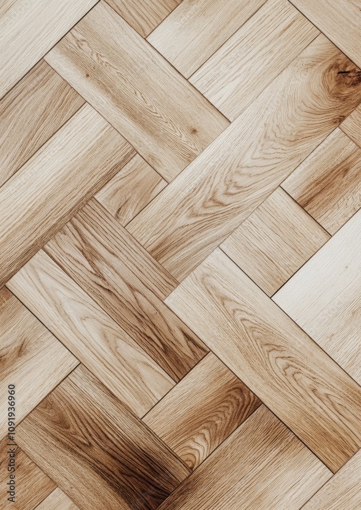 Elegant wooden floor with herringbone pattern. Elegant wooden floor with herringbone pattern.