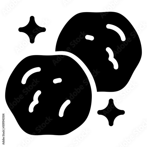Snowballs Glyph Icon
