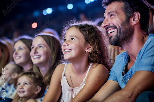 Happy Family at a Concert