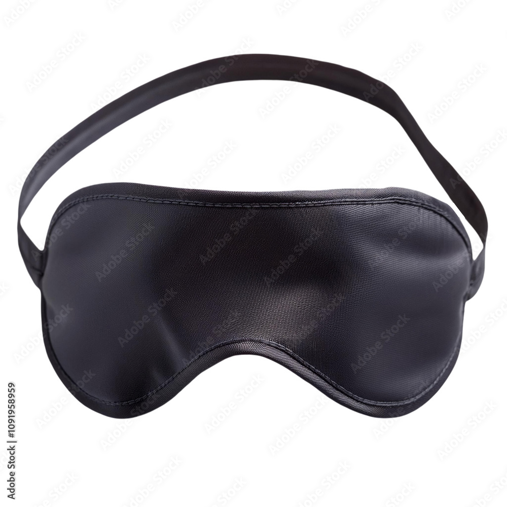 Naklejka premium Blindfold, front view, transparent background image