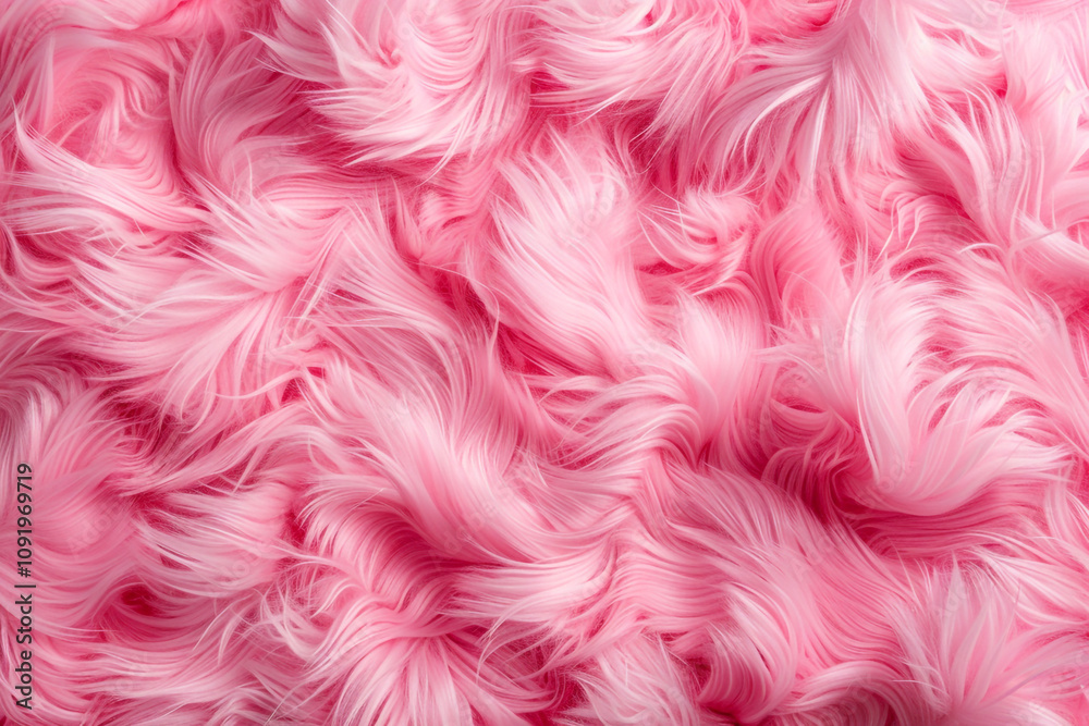 Fototapeta premium Soft Cotton Candy Pink Surface with Fluffy Texture