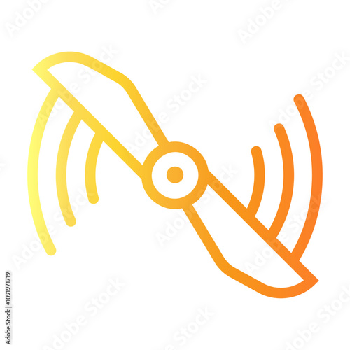 propeller Line Gradient Icon