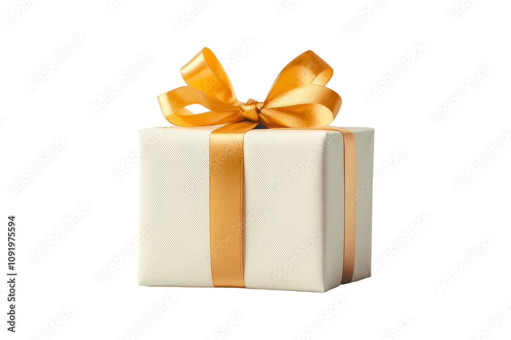 Fototapeta premium Festive gift exchange isolated on white background holiday theme front view celebration concept